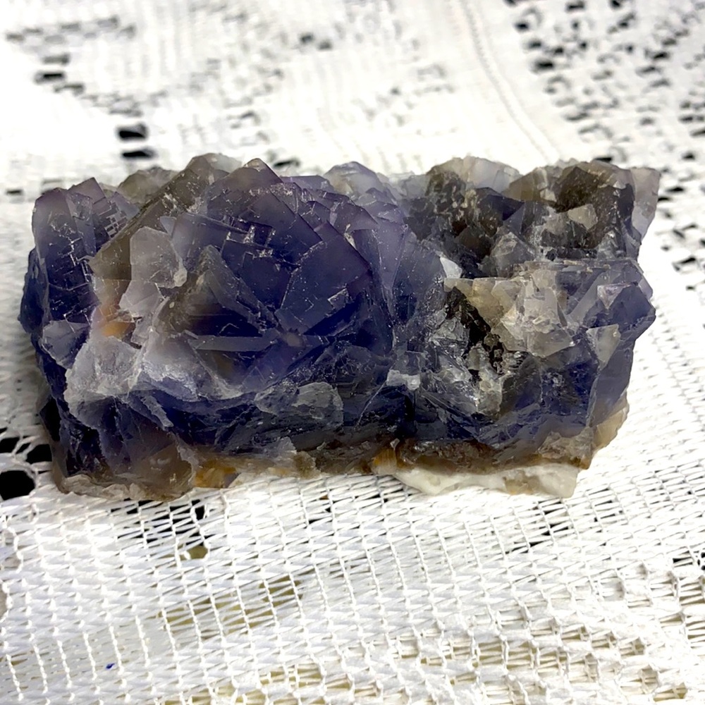 Beautiful Blue Cubic Fluorite Cluster